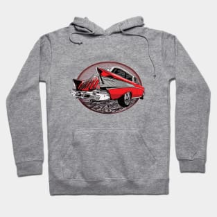 Red 57 Chevrolet Nomad Hoodie